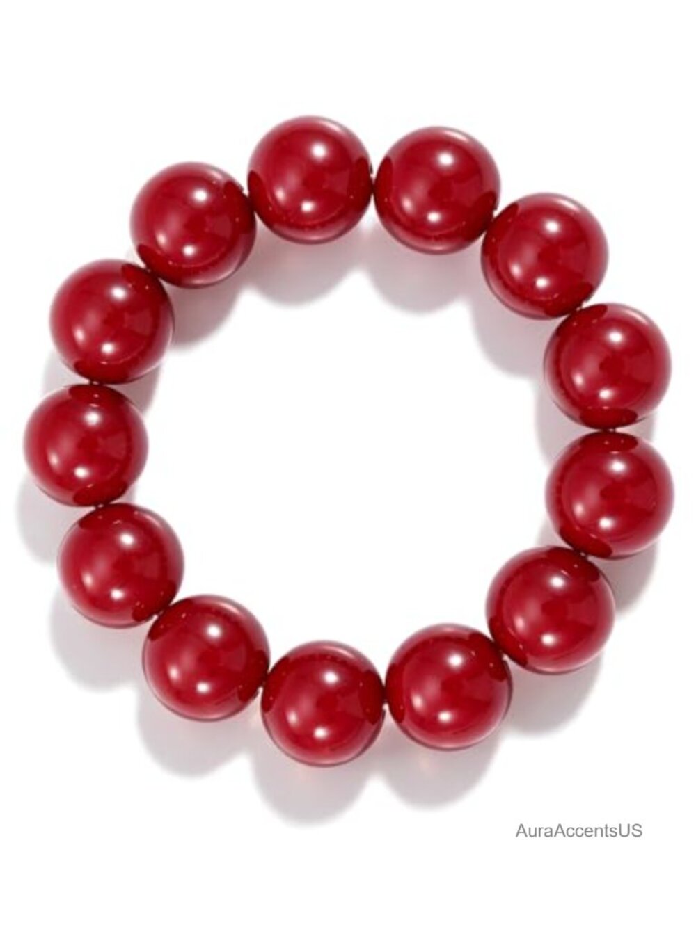 Chunky Acrylic Beaded Stretch Bracelet Minimalist Stackable Gift
